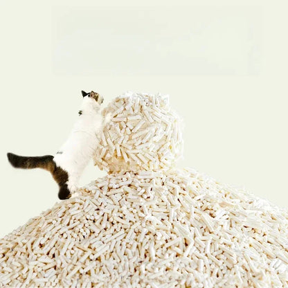 Tofu Cat Litter Odor Control Low dust Compact Clumping Tofu Bentonite Mixed Cat Litter Easy Clean